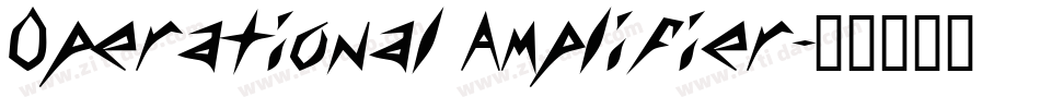 Operational Amplifier字体转换